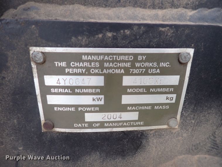 image for item DK4554 2004 Ditch Witch 410SX  trencher