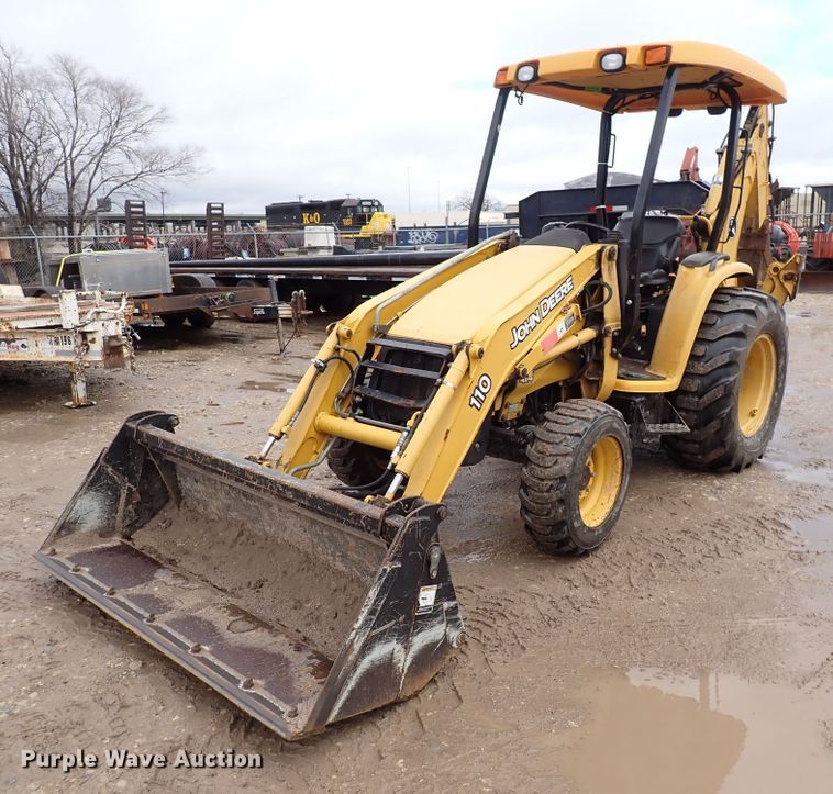 image for item DK4555 2009 John Deere 110  backhoe