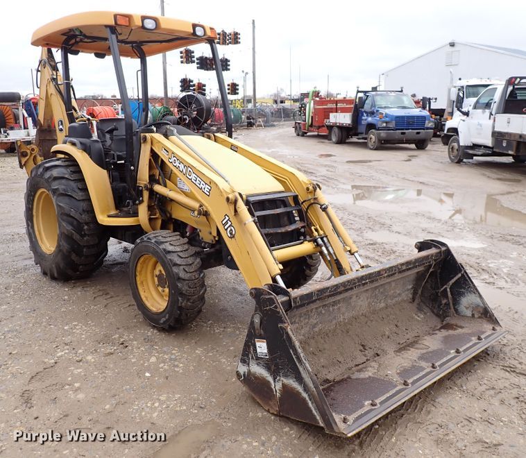 image for item DK4555 2009 John Deere 110  backhoe