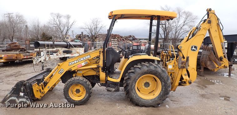 image for item DK4555 2009 John Deere 110  backhoe