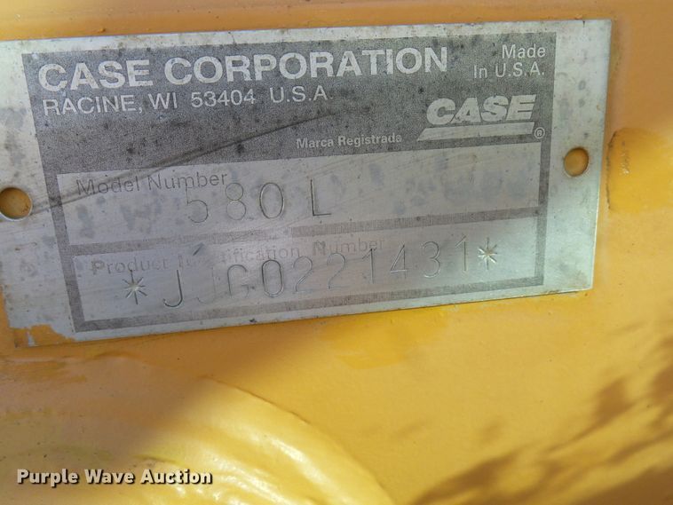 image for item DL0925 1995 Case 580L  backhoe