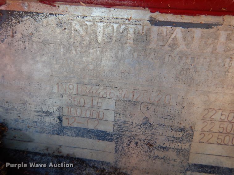 image for item DL4850 Nuttall drop deck equipment trailer