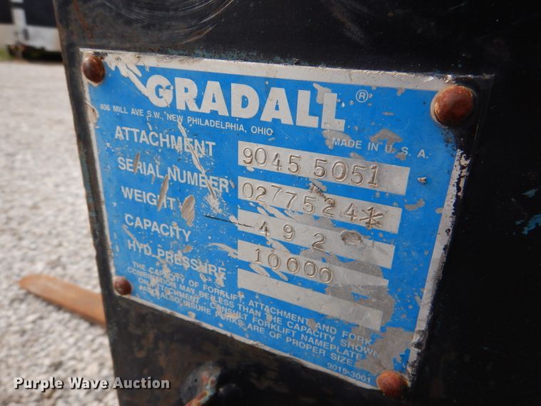 image for item DL4935 2000 Gradall 524D-3S  telehandler