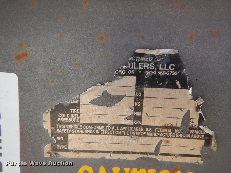 image for item DM2828 2008 EW Trailers  equipment trailer