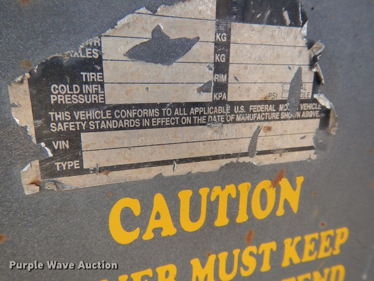 image for item DM2828 2008 EW Trailers  equipment trailer