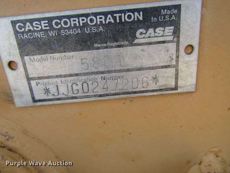 image for item GC9862 2000 Case 580L  backhoe