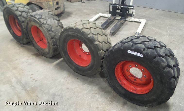 image for item HF9841 (4) Bobcat 16.5x9.76 wheels and tires