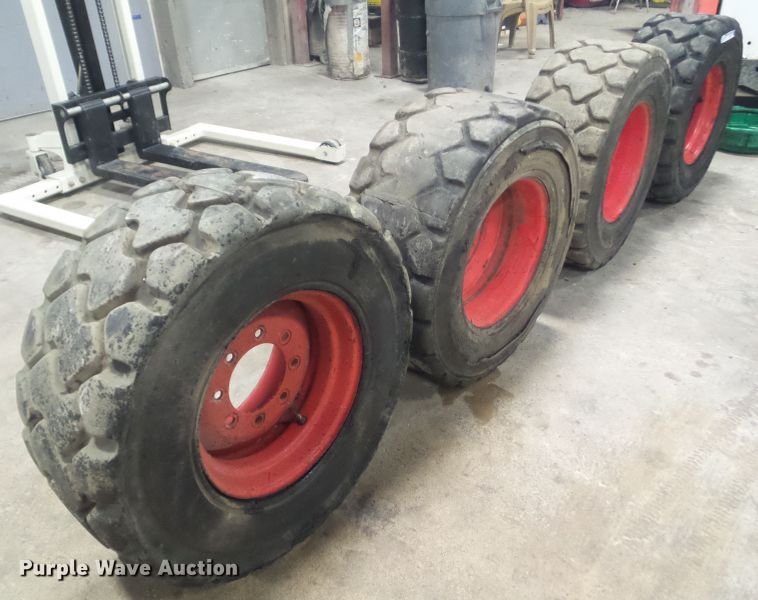 image for item HF9841 (4) Bobcat 16.5x9.76 wheels and tires