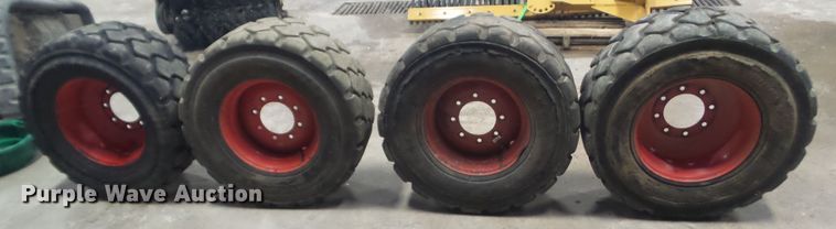image for item HF9841 (4) Bobcat 16.5x9.76 wheels and tires