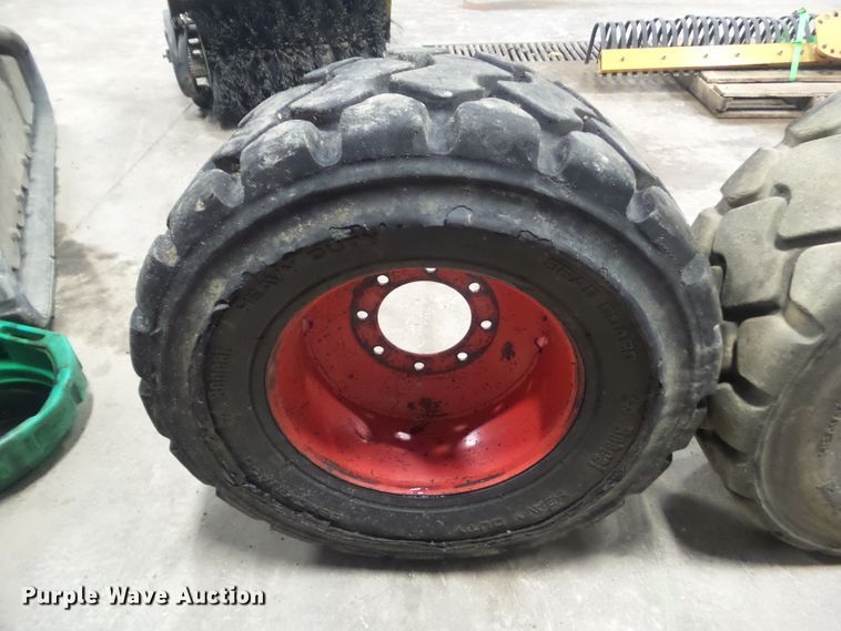 image for item HF9841 (4) Bobcat 16.5x9.76 wheels and tires