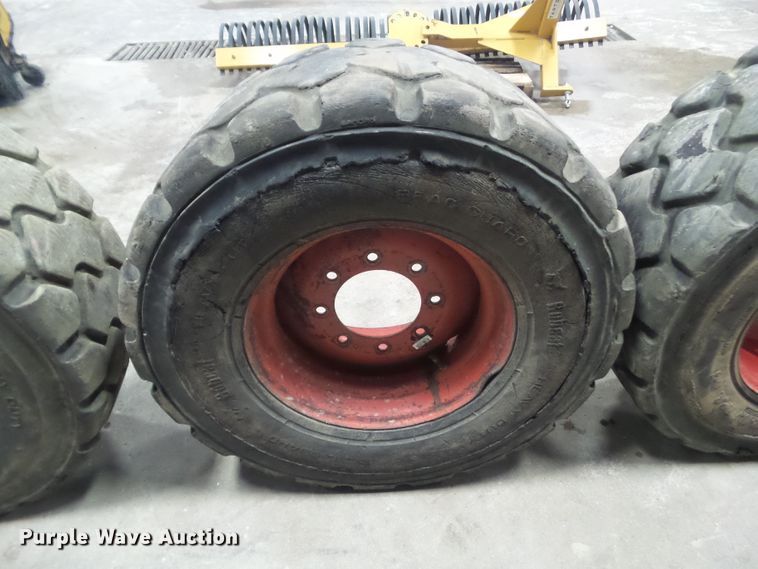 image for item HF9841 (4) Bobcat 16.5x9.76 wheels and tires