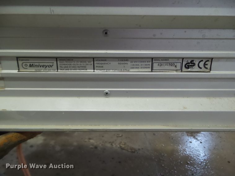 image for item HF9844 (2) Miniveyor 3M40C-1HP conveyors