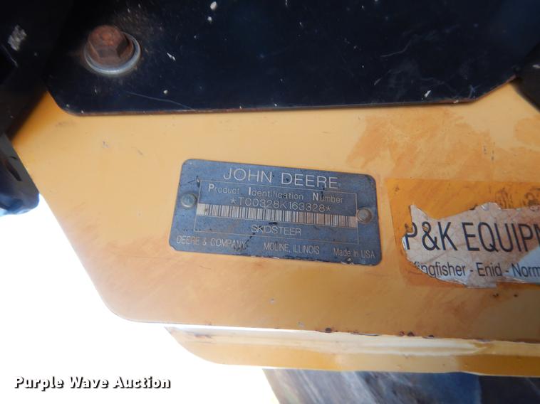 image for item HG9637 2008 John Deere 328  skid steer loader