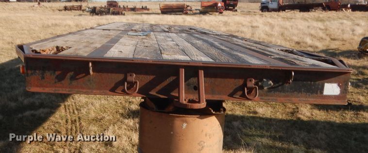 image for item HG9639 Shop built flatbed trailer