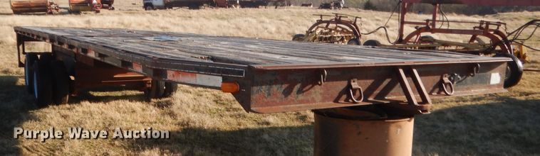 image for item HG9639 Shop built flatbed trailer