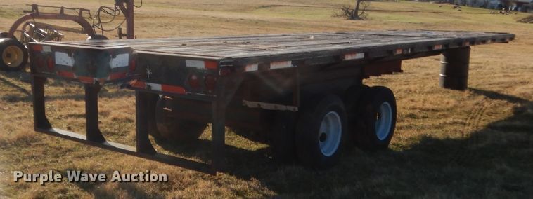 image for item HG9639 Shop built flatbed trailer