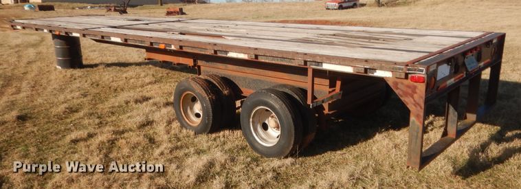image for item HG9639 Shop built flatbed trailer