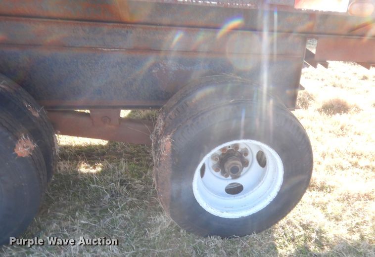 image for item HG9639 Shop built flatbed trailer