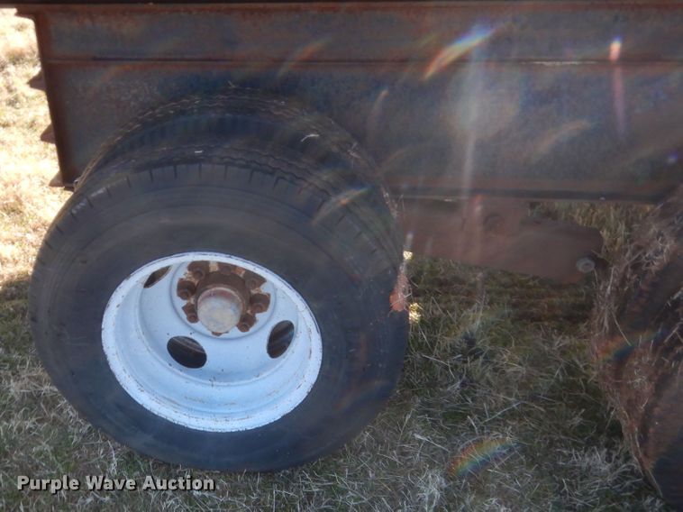 image for item HG9639 Shop built flatbed trailer