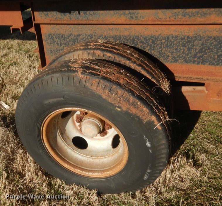image for item HG9639 Shop built flatbed trailer