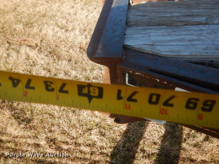 image for item HG9639 Shop built flatbed trailer