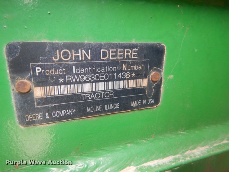 image for item HU9999 2009 John Deere 9630  Scraper Special 4WD tractor