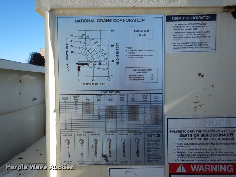 image for item HX9186 2006 Sterling L-Line  crane truck