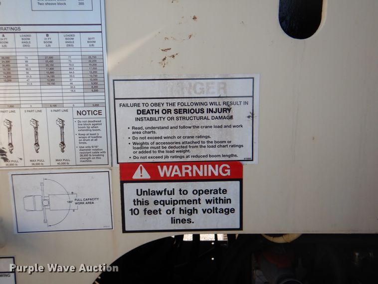 image for item HX9186 2006 Sterling L-Line  crane truck