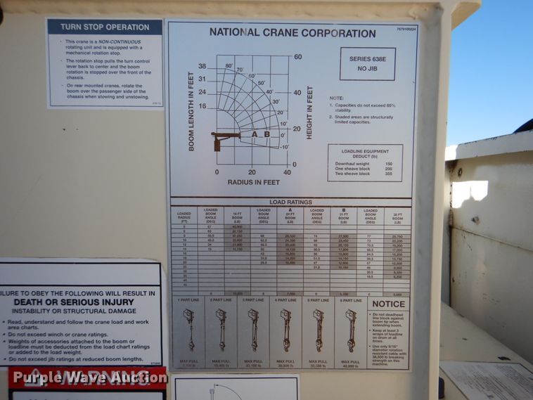 image for item HX9186 2006 Sterling L-Line  crane truck