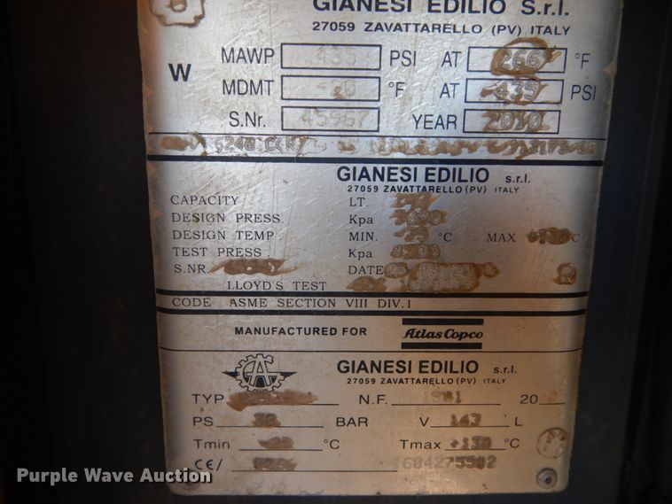 image for item IK9968 2011 Atlas Copco XRVS1000CD6  air compressor