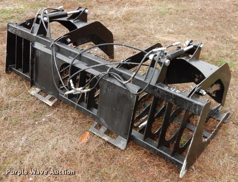 image for item IX9365 80"W skid steer grapple bucket