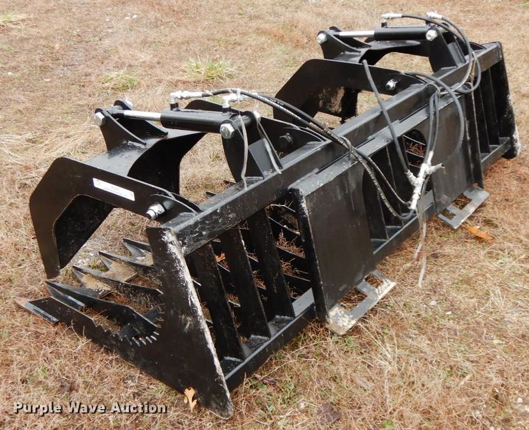 image for item IX9365 80"W skid steer grapple bucket