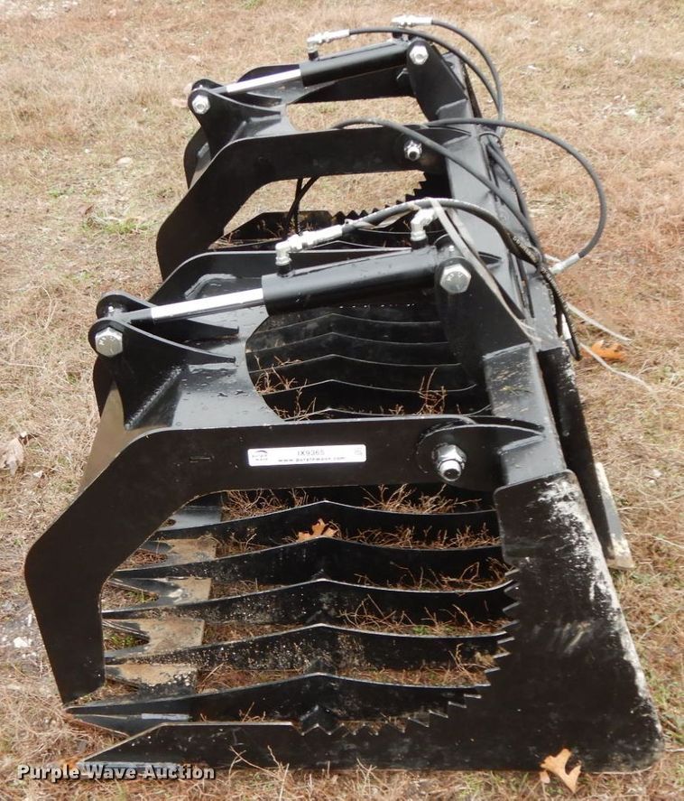 image for item IX9365 80"W skid steer grapple bucket