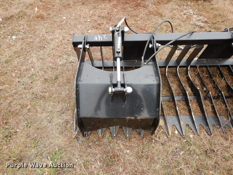 image for item IX9365 80"W skid steer grapple bucket