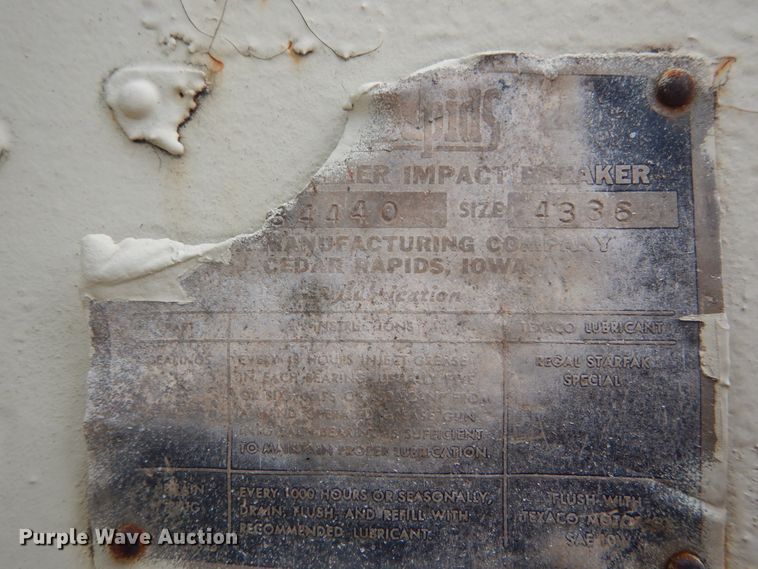 image for item IY9500 Cedarapids  impact crusher