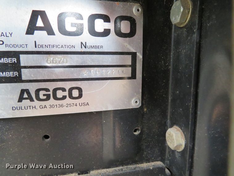 image for item DH0744 AGCO Allis 6670  tractor