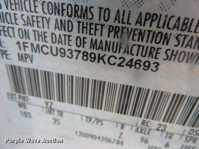 image for item DH0747 2009 Ford Escape XLT  SUV