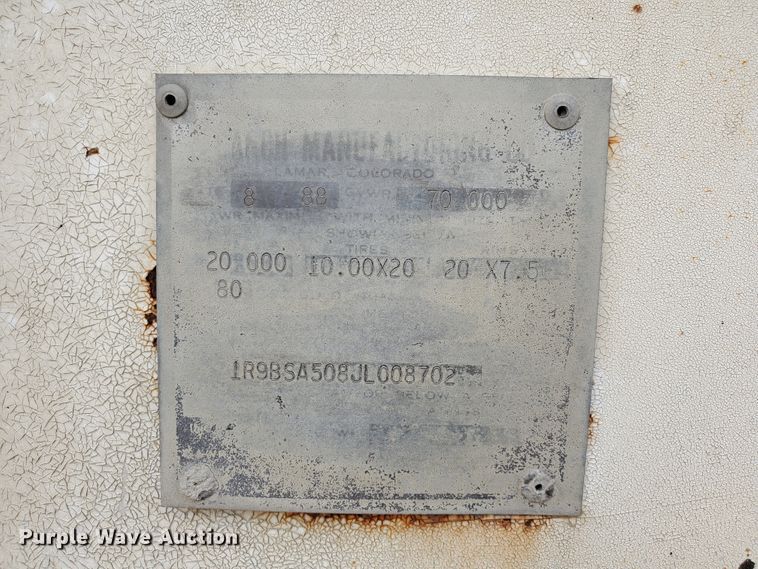 image for item DI4753 1988 Ranch  bottom dump trailer