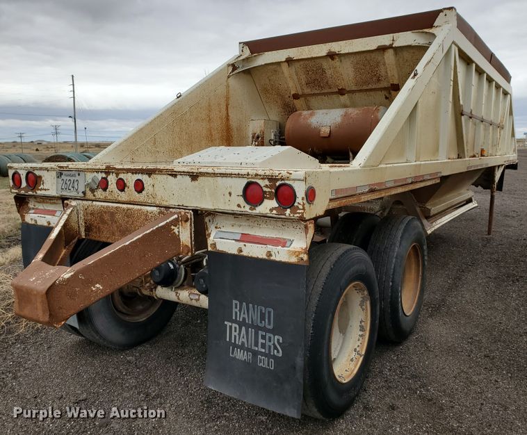 image for item DI4755 1994 Ranch  bottom dump trailer