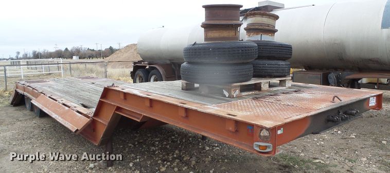 image for item DI5536 1973 Schwartz  drop deck equipment trailer