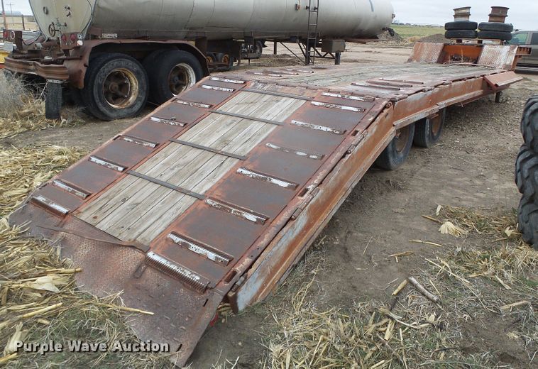 image for item DI5536 1973 Schwartz  drop deck equipment trailer
