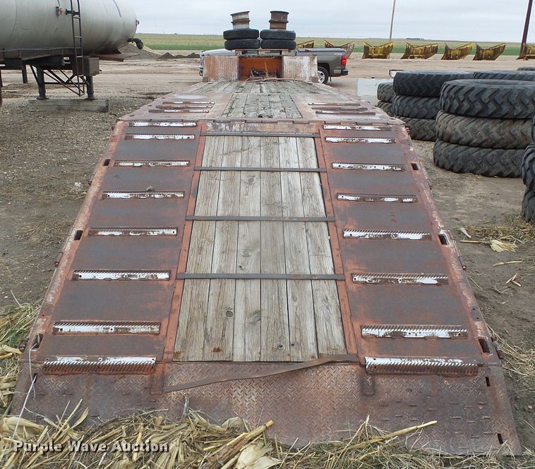 image for item DI5536 1973 Schwartz  drop deck equipment trailer