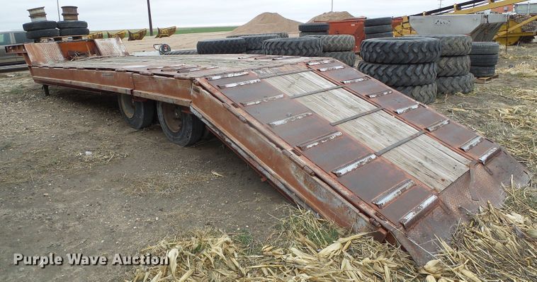 image for item DI5536 1973 Schwartz  drop deck equipment trailer