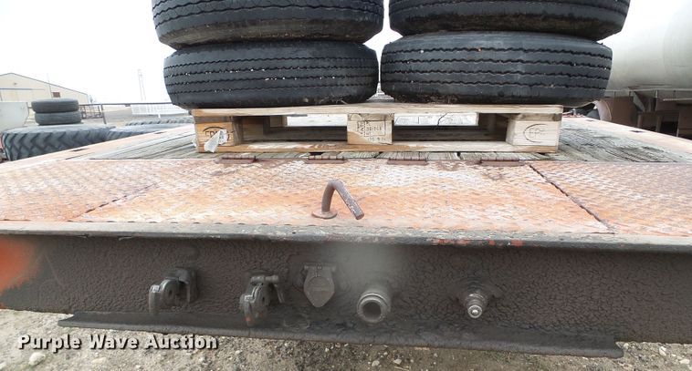 image for item DI5536 1973 Schwartz  drop deck equipment trailer