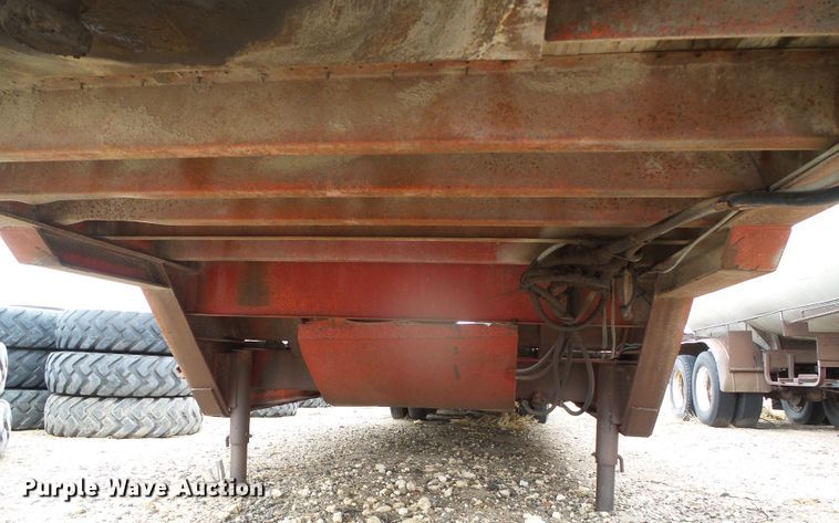 image for item DI5536 1973 Schwartz  drop deck equipment trailer