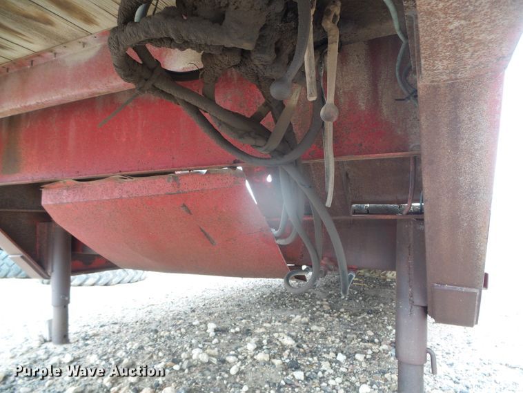 image for item DI5536 1973 Schwartz  drop deck equipment trailer