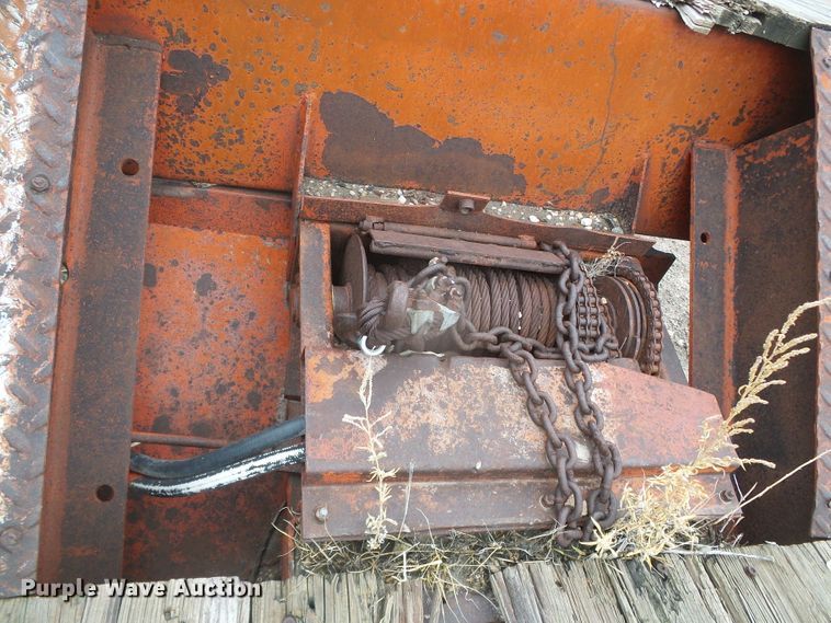 image for item DI5536 1973 Schwartz  drop deck equipment trailer