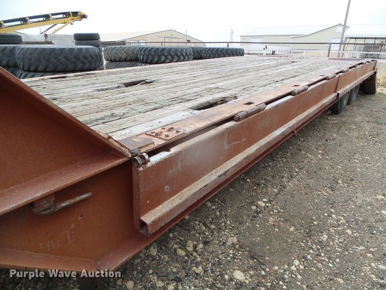 image for item DI5536 1973 Schwartz  drop deck equipment trailer