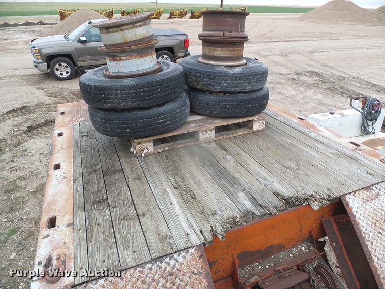 image for item DI5536 1973 Schwartz  drop deck equipment trailer