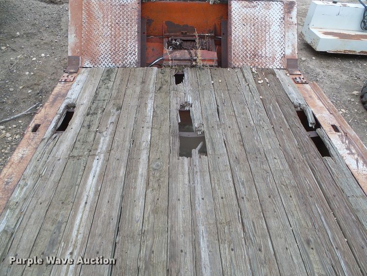 image for item DI5536 1973 Schwartz  drop deck equipment trailer